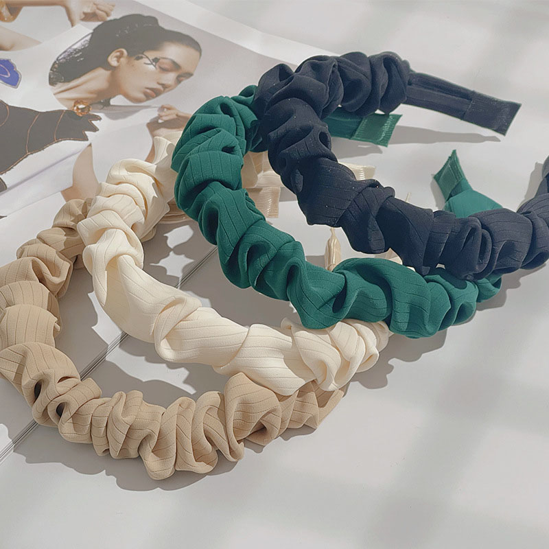 Wholesale Korean Version Of The Pleated Elegant Cloth Sweet Simple Hair Band