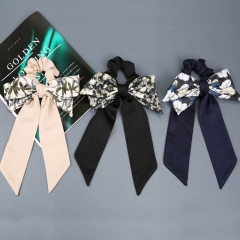 Wholesale South Korea Bow Floating Ribbon Large Intestine Ring Elegant Broken Flower Hair Band