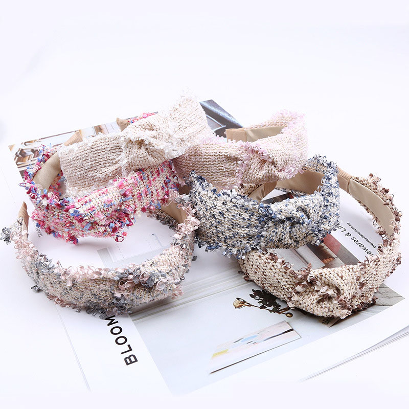 Wholesale Japan And South Korea Knotted Wide Side Simple Hair Band