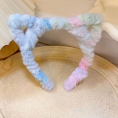 Wholesale Japanese Ice Cream Cat Ears Cute Colorful Dreamy Small Rabbit Hair Band