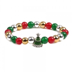 Wholesale Magnetic Stone Santa Claus Christmas Bracelet