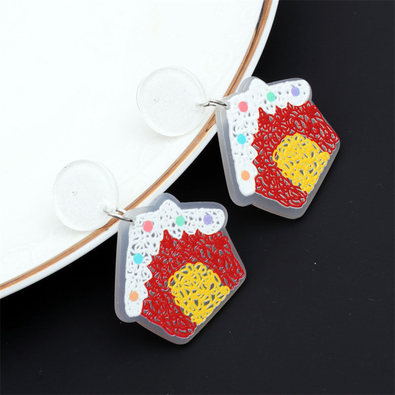 Wholesale Christmas House Earrings