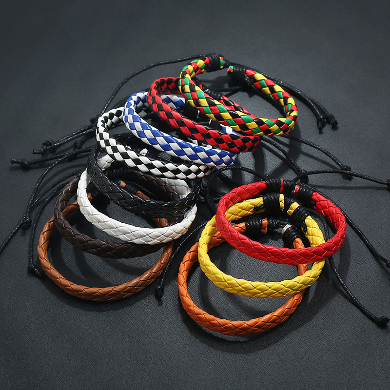 Fashion Simple Adjustable Leather Braided Bracelet