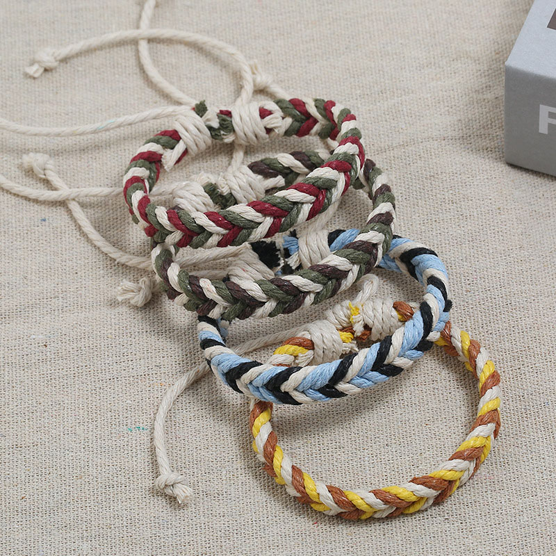Colorful Hemp Rope Couple Ethnic Hand-woven Bracelet