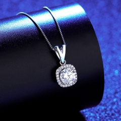 Wholesale Moissan Diamond 925 Silver Fashion Pendant Korean Version Of The Necklace