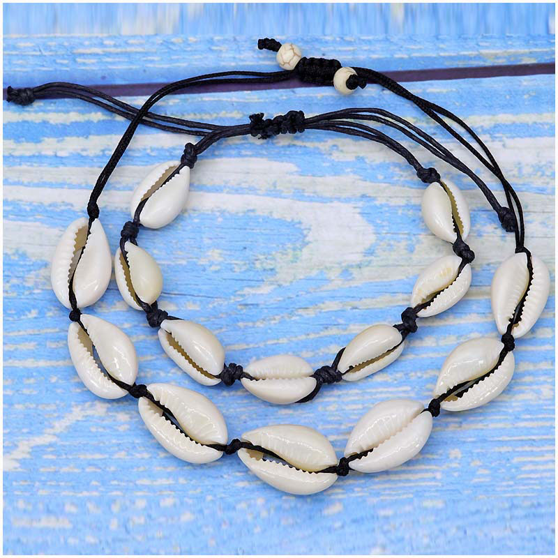 Wholesale Ocean Shell Braided Bracelet Hawaiian Beach Shell Necklace