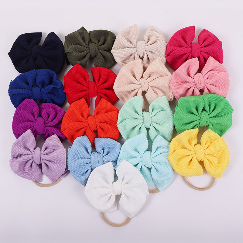 Bubble Cloth Double Bow Children's Hair Band Supplier