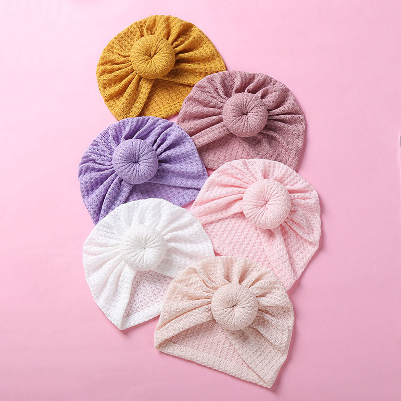 Cute Donut Wool Waffle Baby Pullover Hat Supplier