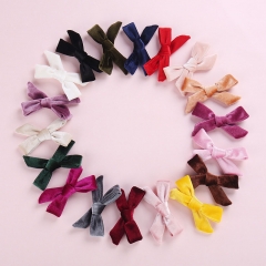 Wholesale Diy Korean Velvet Baby Bow Hair Accessories