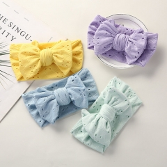Hand Embroidered Bow Lace Baby Headband Supplier
