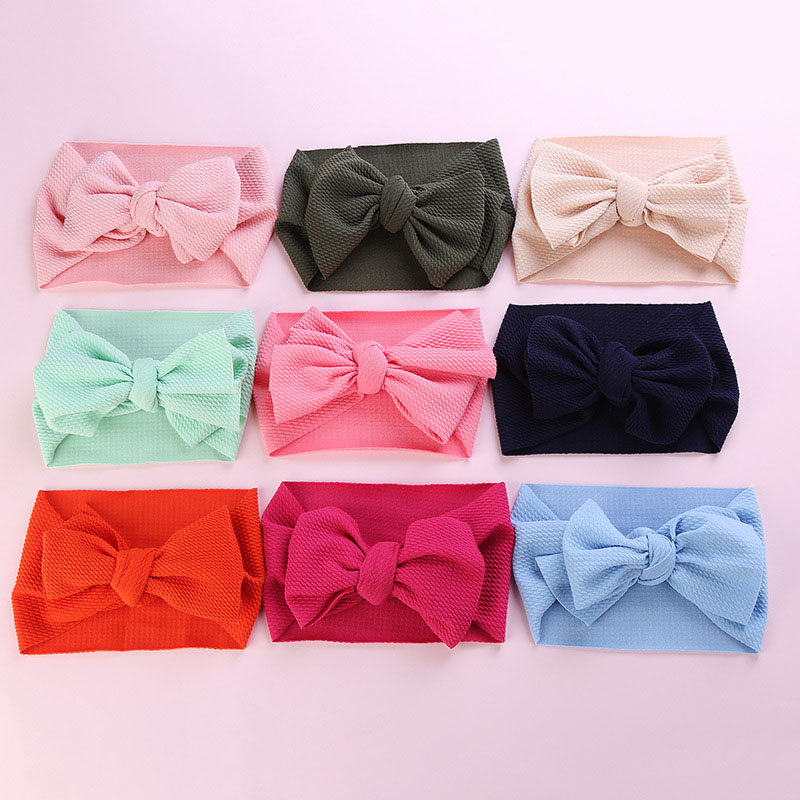 Stretch Knit Diy Baby Bow Headband Supplier