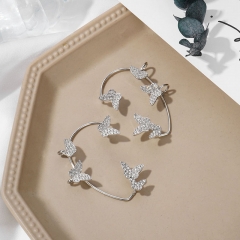 Full Diamond Butterfly Earrings With No Pierced Ears Vendors