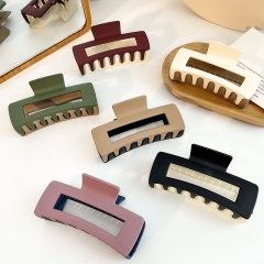 Wholesale Double-sided Square Korean Simple Hair Clip Large Shark Clip