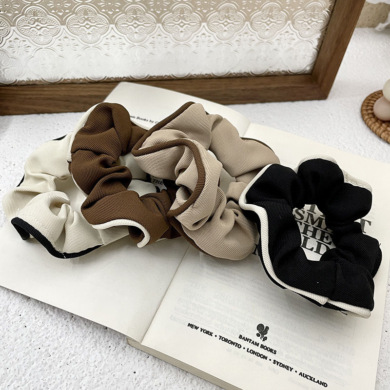 Wholesale Collision Color French Head Rope Japanese And Korean Large Intestine Ring