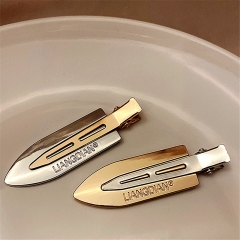 Wholesale Metal Duckbill Clip No Trace Side Clip Gold Hair Card