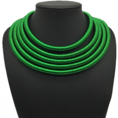 Exaggerated Multi-layer Woven Necklace Clavicle Chain Vendors