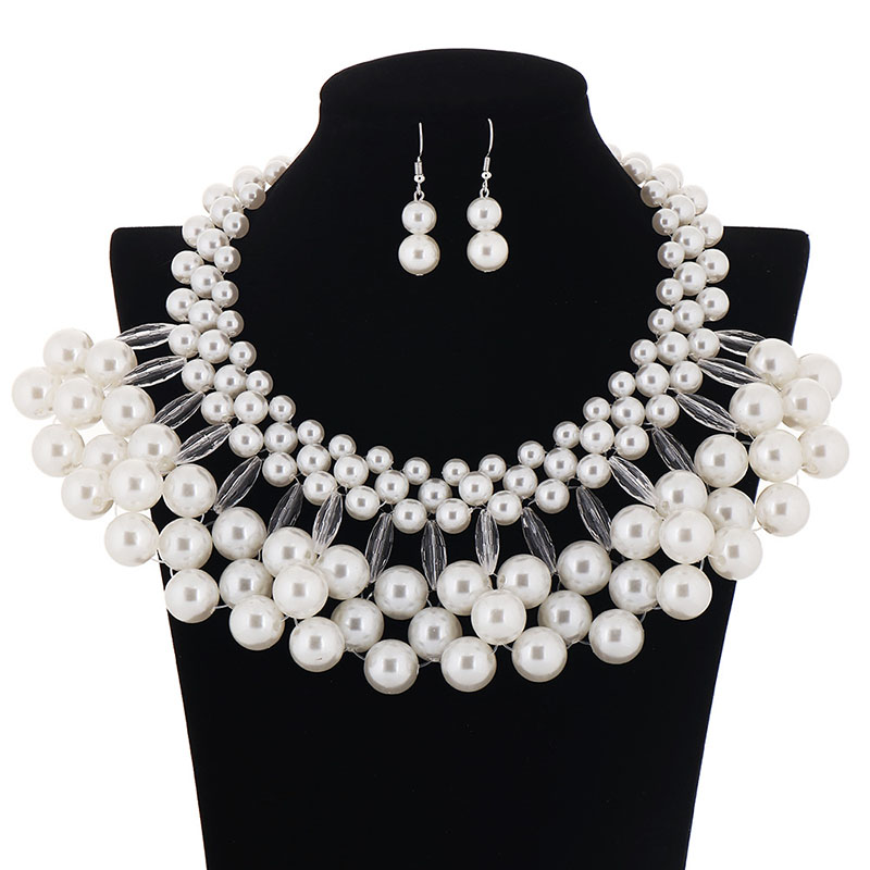 Imitation Pearl Multi-layer Necklace Set Vendors