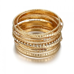 Multi-layered Diamond-set Alloy Bracelet Vendors