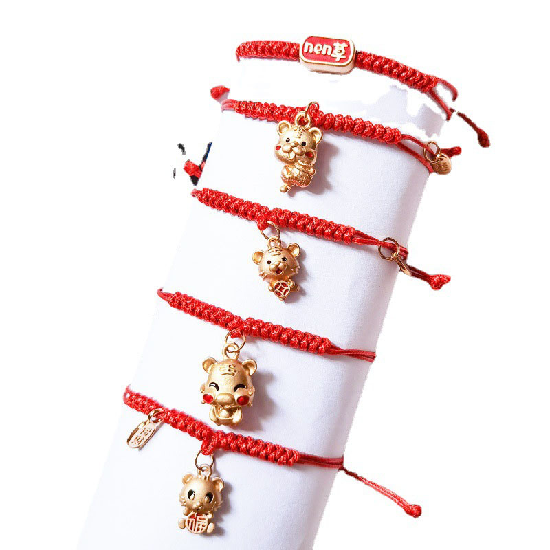 Wholesale Cartoon Red Rope Couple Braided Bracelet