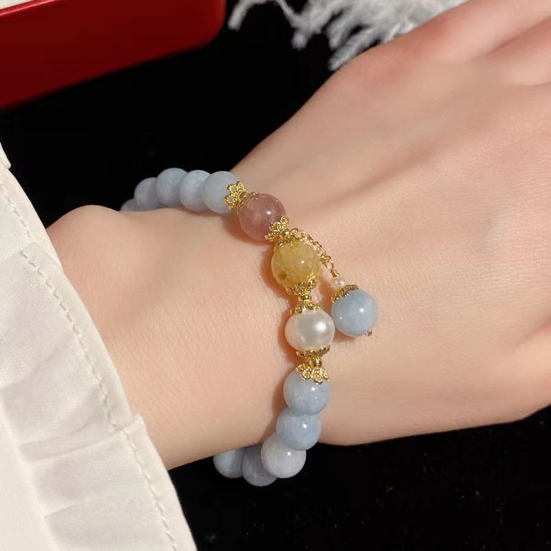 Wholesale Aquamarine Bracelet Fashion String