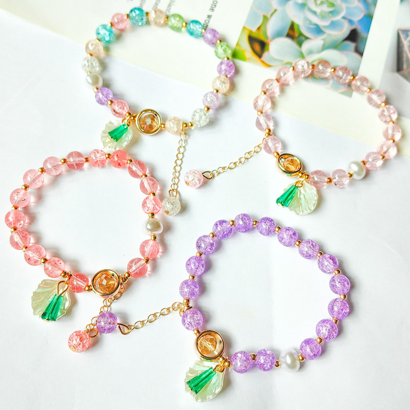 Wholesale Crystal Beads Floral Strawberry Crystal Bracelet