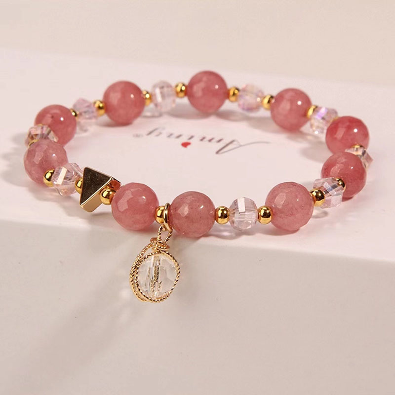 Wholesale Crystal Strawberry Crystal Korean Version Of Simple Bracelet