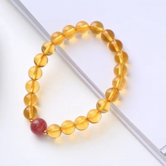 Wholesale Natural Citrine Deep Yellow Bracelet