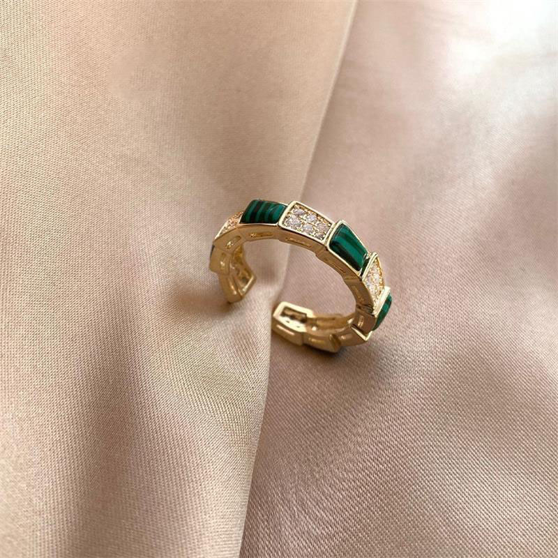 Wholesale Fashion Simple Turquoise Light Luxury Fashion Ring