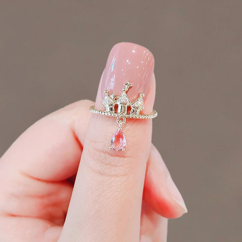 Castle Light Luxury Stars Openings Adjustable Fashion Simple Finger Ring Vendors