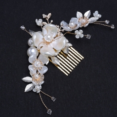 Pearl Hair Comb Crystal Bridal Headpiece Supplier
