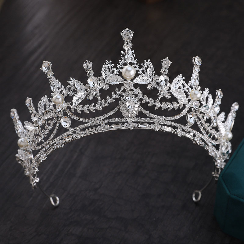 Bridal Fashion Pearl Rhinestone Crown Tiara Supplier