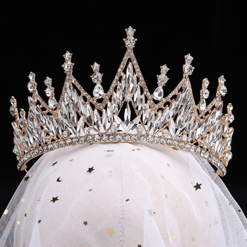 Wholesale Bridal Baroque Luxury Crystal Hair Band Crown