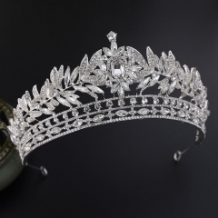 Bridal European Crystal Baroque Luxury Crown Hair Ornaments Supplier