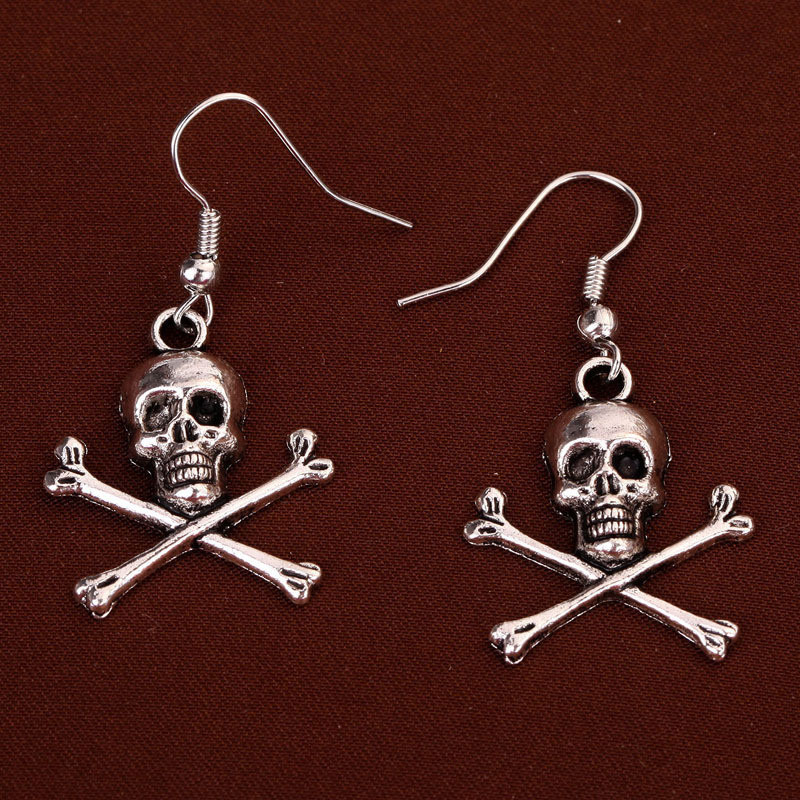 Skull Pirate Punk Gothic Earrings Suppliers