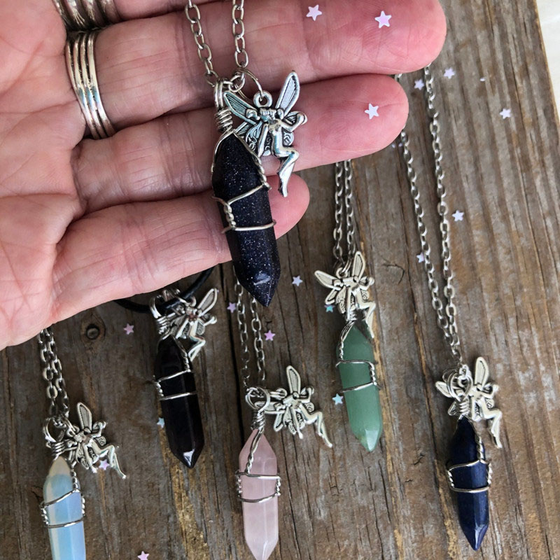 Lovely Simple Fairy Crystal Necklace Suppliers