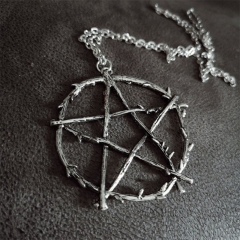Vintage Geometric Pentagram Pendant Necklace Suppliers
