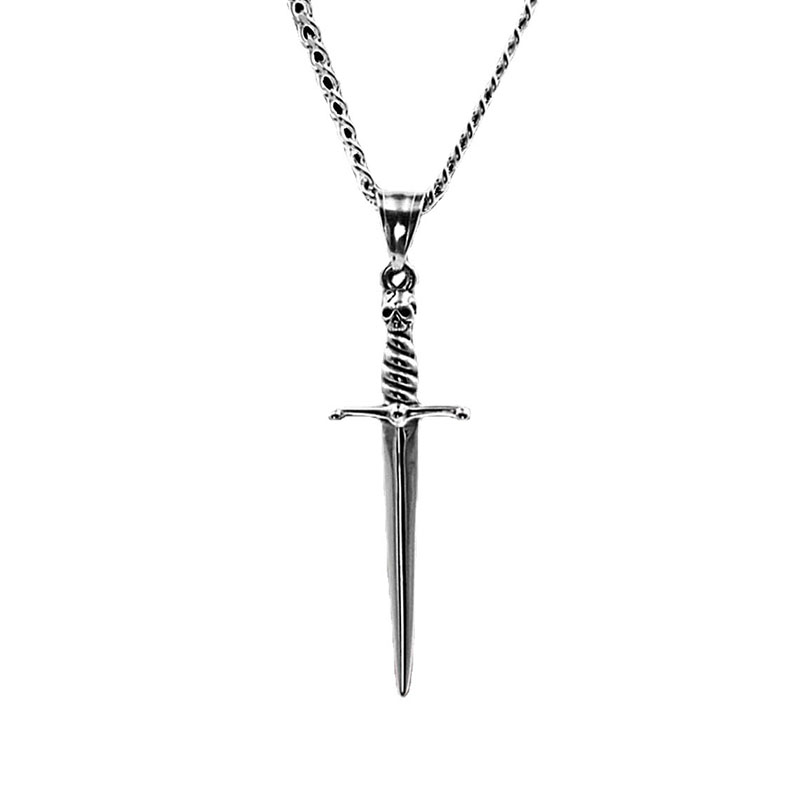 Punk Cross Sword Alloy Pendant Necklace Suppliers