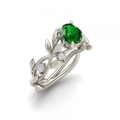 Princess Olive Leaf Engagement Set Diamond Blue Diamond Set Ring Distributors