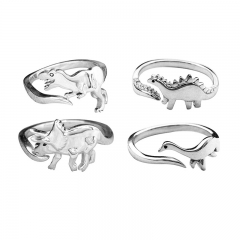 Alloy Dinosaur Opening Animal Ring Distributors