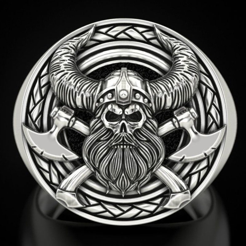 Vintage Viking Skull Ring Distributors