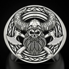 Vintage Viking Skull Ring Distributors