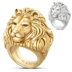 Fashion Lion Head Alloy Ring Distributors