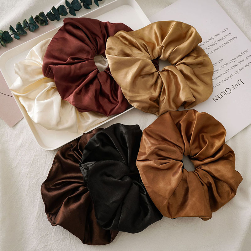 Wholesale Jewelry French Romantic Vintage Satin Large Intestine Hair Band