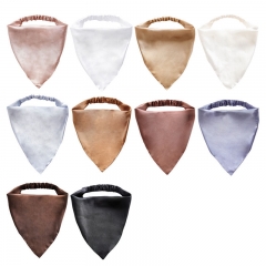 Wholesale Jewelry Simple Fabric Triangle Scarf Solid Color Hair Bands