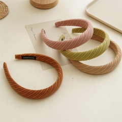 Wholesale Jewelry Morandi Color Knitted Twill Hairband