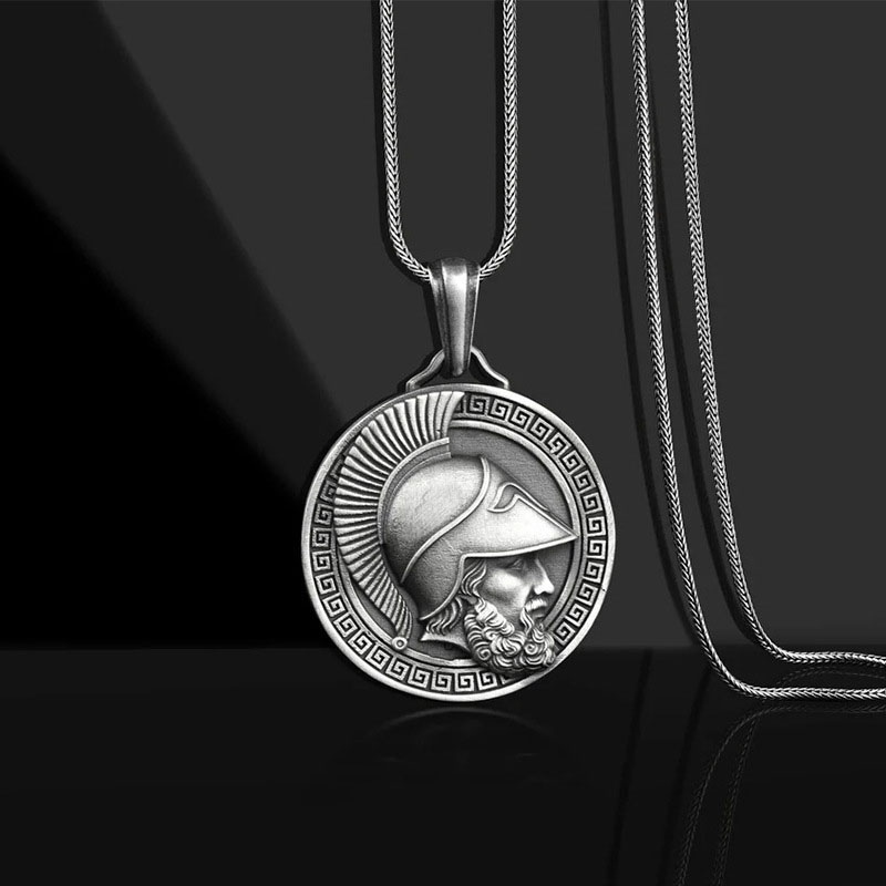 Fashion Hip Hop Punk Men's Spartan Warrior Pendant Necklace Distributor