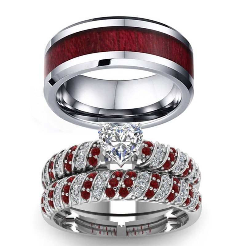Zirconia Fashion Couple Ring Manufacturer