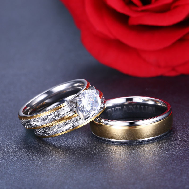 Fashion Simple Ring Couple Set Ring Manufacturer