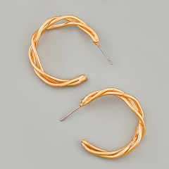 Wholesale Fashion Simple C-shaped Alloy Elegant Earrings