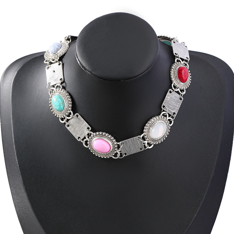 Alloy Turquoise Hip Hop Bohemian Necklace Manufacturers